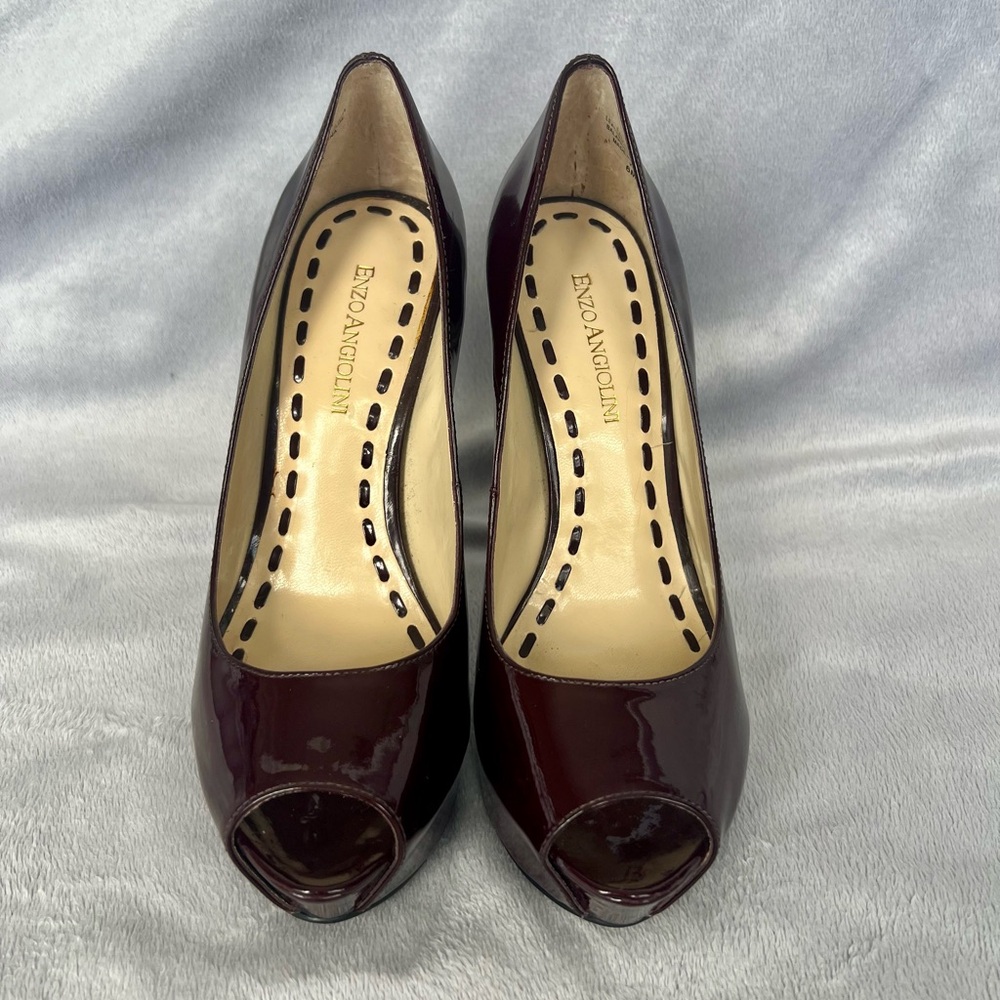 Enzo Angiolini platform peep-toe heels